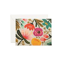Gold Floral Thank You Note Cards by Rifle Paper Co. -- Set of 8 Cards and Envelopes