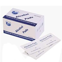 100PCS Disinfectant Pads, 70% Alcohol Cleaning Wet Wipes, Disposable Wipe for School Offices Kitchen