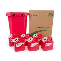 30-Gallon Takeaway Recovery System with SIX 2-Gallon SHARPS CONTAINERS - SHARPS-83062