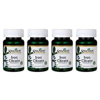 Swanson Iron Citrate 25 Milligrams 60 Veg Capsules (4 Pack)