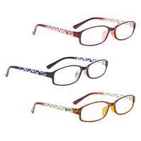 READING GLASSES 3 pack Beautiful Pattern Readers for Women +2.50