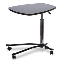 LMDZ Tray Table, Adjustable Bamboo Swivel TV and Laptop Table with Ergonomic Stand Assist Mobility Handle