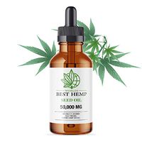 Worlds Best Hemp Seed Oil (2OZ / 60 ML) - 50,000MG Premium Formula for Pain Relief, Anxiety, Depression & Stress. Anti-Inflammatory Omega 3/6 – Non GMO. 60 Servings of 833 mg per Bottle (50,000MG)