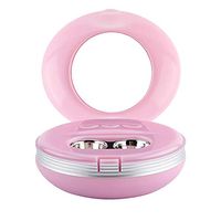 Ultrasonic Contact Lens Cleaner, Contacts Cleaning Case, Rechargeable Auto Cleaning Contacts Lens Machine, Fast Cleaning Sclerals Lenses Daily Care Contact Lenses with Vanity Mirror(Pink)