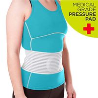 BraceAbility Hernia Belt for Men & Women | Stomach Truss Binder with Compression Support Pad for Abdominal, Umbilical, Navel & Belly Button Hernias - S/M (New & Improved) Fits 28"-40"