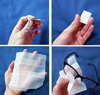 720 Pre-moistened Lens Wipes Cleans and Shines Glass and Plastic Streak, Residue and lint Free, Quick Drying, Non Scratching