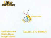 3.7V 500mAh 502248 Lithium Polymer Ion Rechargeable Battery Lithium Polymer Li-Po Battery for MP4 GPS MP3 Bluetooth Stereo DIY Gift