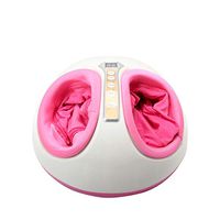 Intelligent Foot airbag Heating Massager LED Display air Pressure Relaxation shiatsu Leg and Foot Massager (Red)