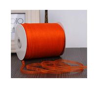 Champagne (10 Meters/Lot) 1/4''(6Mm) Organza Ribbons Wedding Christmas Birthday Party Decoration Gift Wrapping Ribbons,Orange