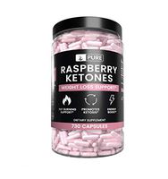 Natural Raspberry Ketone, 730 Capsules, 8-Month Supply, No Stearate or Rice Filler, Antioxidant-Rich, Potent, Made in The USA, 1050mg Pure Raspberry Ketone with No Additives