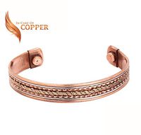 Copper Therapy Elegant Pure Copper Magnetic Therapy Bracelet Pain Relief for Arthritis Joint Pain Relief