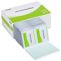 Lens Cleaning Wipes, EOTW Eyeglass Cleaner Pre-Moistened Screen Wipes Surface Cleaning for Eyeglass Phone iPad Monitor Laptop Camera- Individually Wrapped Wipes (120Pack + 1 Cloth)
