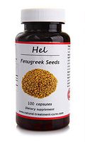 Hekma Center Pure Fenugreek Seed - Trigonella Foenum Graecum - 100 Capsules for Bodybuilding and Breastfeeding - Vegan