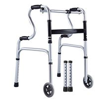 Goquik Folding Walker Assisted Walking Pulley Four-Legged Elderly Lightweight Aluminum Walker