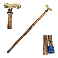Nautical World Men Embossed Derby Cane Brown Maple, Solid Brass Handle -Affordable Gift! Item #HAR-9112408, Affordable Gift Decorative Walking Cane Fashion Statement for Men/Women/Seniors/Grandparent