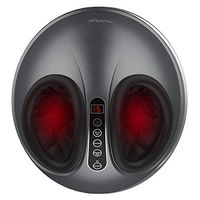 NURSAL Foot Massager Machine with Heat, Deep Kneading Shiatsu Therapy Foot Massager with Adjustable intensity, Auto-Off Timer, Relieve Foot Pain from Plantar Fasciitis, Fits feet up to Men Size 12