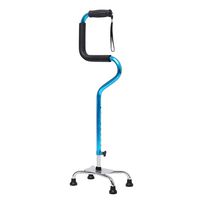 Aluminum Four-Legged Cane Walker Adjustable Height Anti-Skid Cane to Help The Elderly Use Mobile Assist