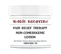 MAGIC RECOVERY, 5% Lidocaine Topical Numbing Non-Comedogenic Lotion, With Vitamin C & E, Organic Aloe and Organic Green Tea for Deeper Penetration, Local and Anorectal Discomfort, 4 fl.oz