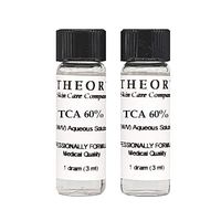 Trichloroacetic Acid TCA 60% Chemical Peel, 2-1 Dram Bottles, Medical Grade, Wrinkles, Fine Lines, Freckles, Scars, Age spots