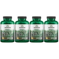 Swanson White Kidney Bean Extract 500 mg 180 Caps 4 Pack