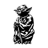 Hatcherabilia Star Wars Yoda Vinyl Decal Suitable for Tablet Sticker, Wall Sticker, Laptop Sticker, car Sticker