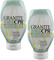 CPR Granite (Value 2-Pack of 18oz Bottles) – 2-in-1 Cleaner & Polish is Gentle Enough for Daily Use Daily Use On Granite, Marble, Stone Leaving a Silky Smooth Surface and Gorgeous Shine!