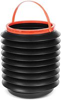 RUI JIAN Folding Telescopic Bucket Multi-function Car Wash Fishing Camping Outdoor Travel Storage Bucket 4L Black (color : Two) (Color : One)