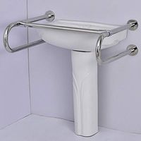 JIAHE115 Bathroom Safety Rails Bathroom Handrails/Stainless Steel Barrier-Free Grab Rails/Toilet Safety Non-Slip Armrest/Elderly Washbasin Support Handle (Color : A)