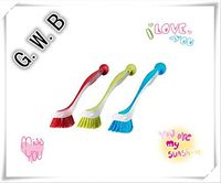 G。W。B 301.495.56 Plastis Dishwashing Brush, Assorted Colors, Set of 3