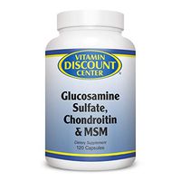 Vitamin Discount Center Glucosamine Sulfate, Chondroitin and MSM, 120 Caps