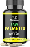 Rocufast Saw Palmetto Prostate Supplement for Prostate Health and Frequent Urination Support 500mg Natural DHT Blocker May Support Hair Loss Prevention Great Supplement for Men and Women 90 Count
