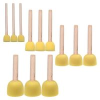 BCP 12-Pieces Assorted Size Round Sponges Brush Set, Paint Tools For Kids