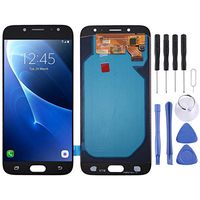 Phone case Phone Cover OLED Material LCD Screen and Digitizer Full Assembly for Galaxy J7 (2017), J730F/DS, J730FM/DS(Black) (Color : Black)