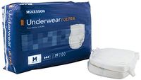 McKesson UWBMD Pull on Absorbent Underwear, Medium, 32"-44" Waist (Pack of 80)