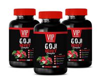 Weight Loss Appetite suppressant and Energy - Goji Berry Complex - with Pomegranate, RESVERATROL, NONI, ACAI - Trans-resveratrol - 3 Bottles 180 Capsules