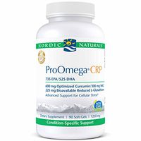 Nordic Naturals ProOmega CRP - 735 mg EPA, 525 mg DHA, Fish Oil, 600 mg Curcumin, 225 mg L-Gluathinone, 300 mg NAC, Advanced Support for Cellular Stress*, 90 Soft Gels
