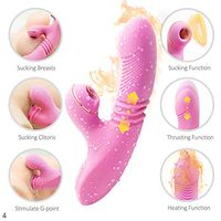 Vibranting Licking Dilo with Hand Free Suction Cup Vîbërâte Adult Toys Women and 8 Licking Modes and Heating Warm for Her Stimulation Vibranting Toys
