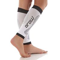 Mojo Compression Men's A606WB1 Calf Sleeve, White, S
