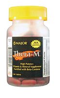 MAJOR THERA-M HIGH POTENCY TABS ASCORBIC ACID-90 MG Maroon 130 TABLETS UPC 309045492130