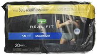 Depend Real Fit for Men Briefs, Small/Medium, 20