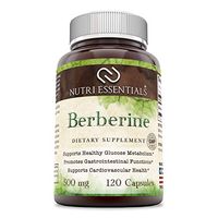 Nutri Essentials Berberine 500 Mg 120 Capsules- Supports Immune Function, Glucose Metabolism and Cardiovascular & Gastrointestinal Function