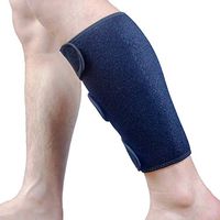 HOPEFORTH Calf Brace Adjustable Shin Splint Support Sleeve Leg Compression Calves Wrap Pads for Torn Calf Muscle, Pain Relief, Calf Injury,Men and Women (Single,Black)