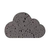 Lisin Household Cleaning Tools,Cloud Shape Sponge Brush Decontamination Magic Rubbing (Gray)
