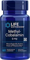 Life Extension Methylcobalamin 5mg, 60 Vegetarian Lozenges