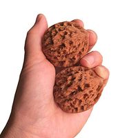 Chinese Wenwan 2Pcs Natural Walnuts Massage Balls Set, Fitness Decompression Exercise, Massage Handball Health Grip Ball