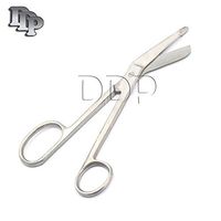 DDP Bandage Scissor with ONE Large Ring Serrated Blades, 7.25 INCH, 3.1 Ounce