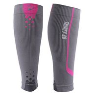 Graduated Calf Compression Sleeves by Thirty48 | 15-22 OR 20-30 mmHg | Maximize Faster Recovery by Increasing Oxygen to Muscles (Medium // 15.7 - 17 Inch Upper Calf, [1 Pair] Fluorescent Pink)