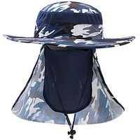 Repellent Fishing Anti-Mosquito Curtain Hat Anti-Mosquito Sun Visor Cap Shawl Hat Outdoor Climbing Camouflage Face Fishing Cap (Color : C)
