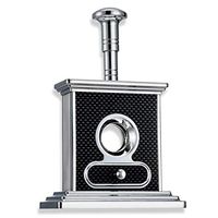OLT- Smoking set This is a Nice Gift, Cigar Cutter Luxury Stainless Steel Table Top Cigar Guillotine Cigar Scissor for Most Size of Cigars (Color : Black)
