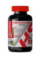 Liver Support Pills - Liver DETOXIFIER Formula 825 MG - Artichoke Leaf Extract Capsules - 1 Bottle 60 Capsules